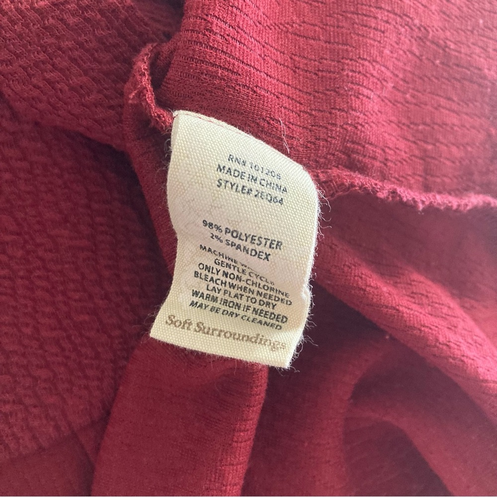 Soft Surroundings Red Tunic Vest M - Picture 5 of 6